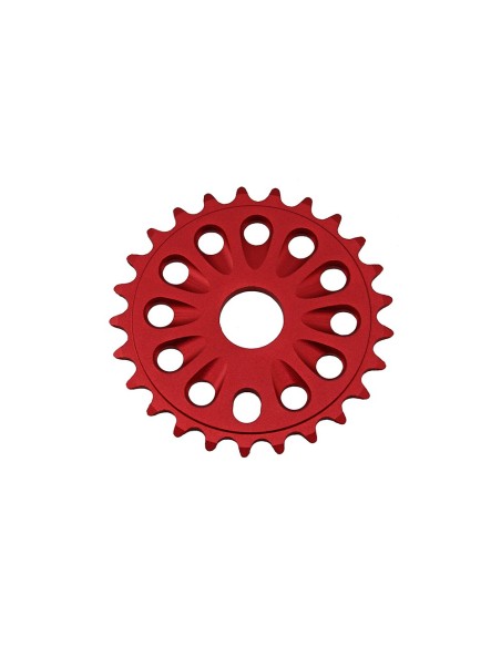 Alloy Chainring 6061-T6 1/2 X 1/8 25t Red.